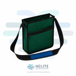 Bolsa Tiracolo para Ferramentas fabricada em lona impermeável fio 10, utilizada para transporte de ferramentas, EPIs e equipamentos por eletricistas, técnicos e profissionais de campo.