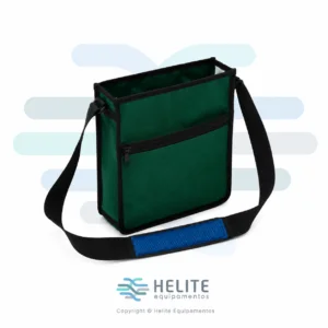 Bolsa Tiracolo para Ferramentas fabricada em lona impermeável fio 10, utilizada para transporte de ferramentas, EPIs e equipamentos por eletricistas, técnicos e profissionais de campo.